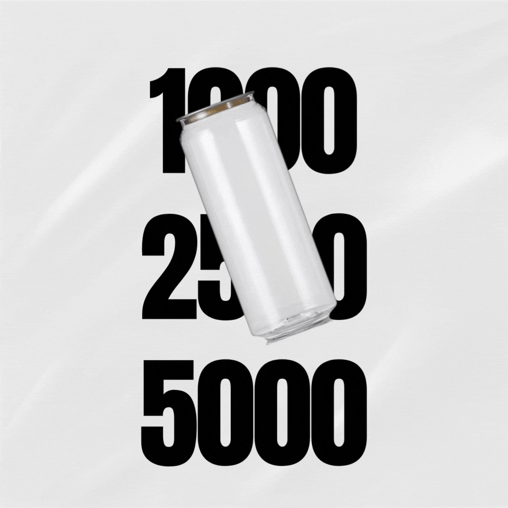 Customizable 50 cl cans (100% recyclable)