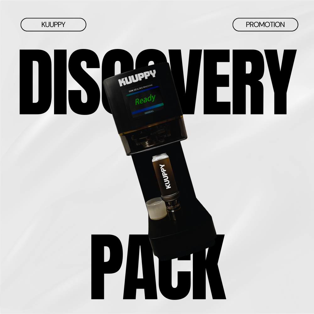 Discovery Pack – Sealing Machine + 500 Customizable Cans 