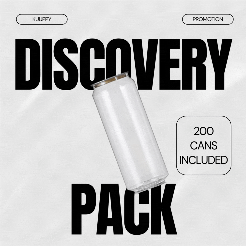 Discovery Pack – Sealing Machine + 500 Customizable Cans 